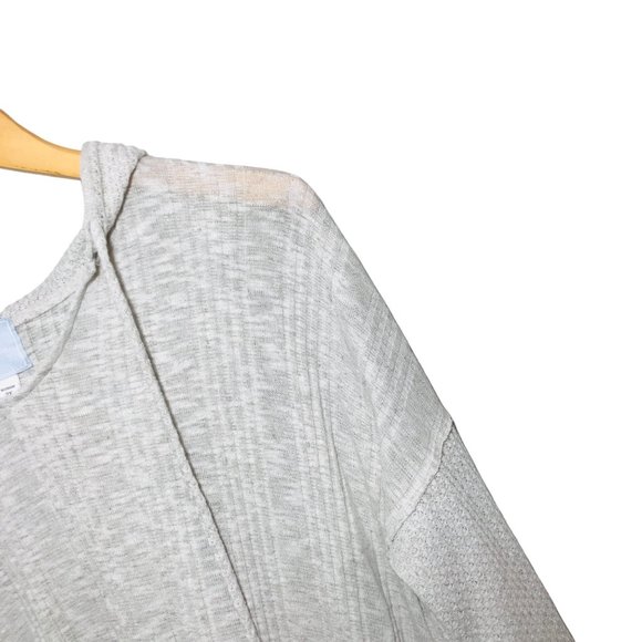 SUNDAY Linen Blend Mix Knit Hoodie Pullover Sweatshirt Size 2X - Picture 4 of 7